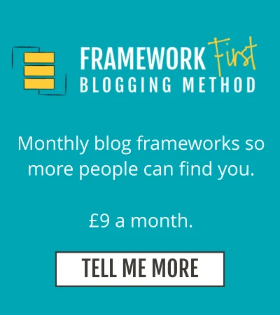Framework First Blogging Method